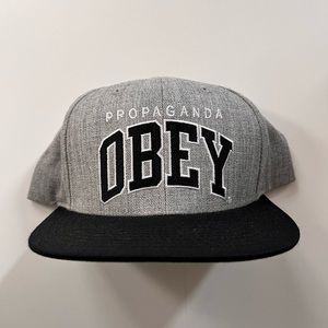 Obey Hat - Black and Grey - PROPAGANDA OBEY
